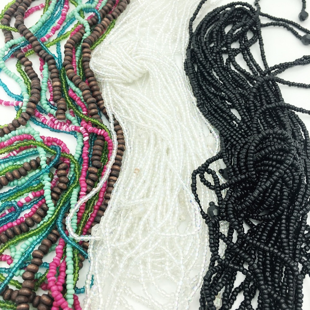 3 pcs bead neklaces